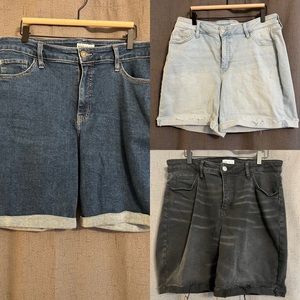 LOT of AVA & VIV Jean shorts size 14w
